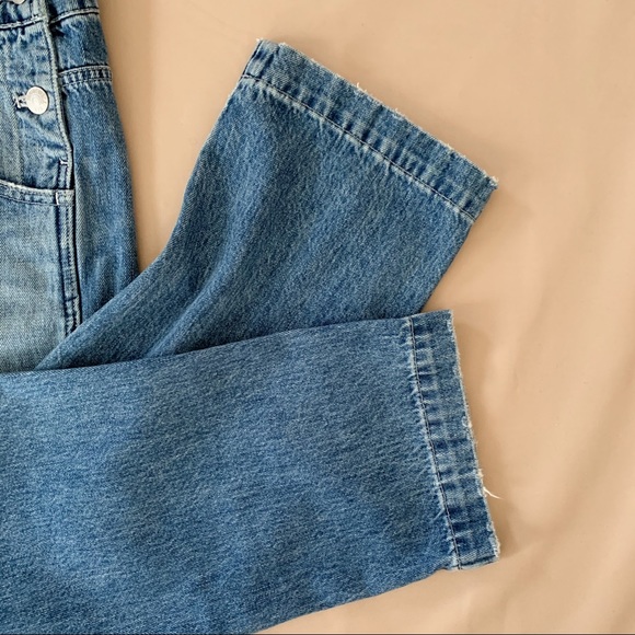 SOLD Madewell Straight Leg Overalls in Hickory Was - Picture 5 of 9